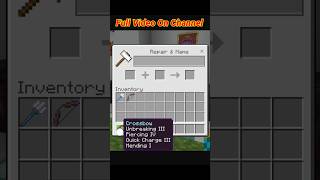 best enchantments for crossbow in minecraft 121minecraft shorts [upl. by Pedaiah885]