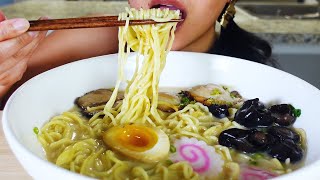 ASMR JAPANESE PORK RAMEN MUKBANG  TONKOTSU RAMEN [upl. by Germayne302]