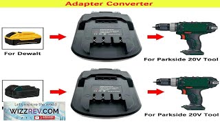 For Dewalt For Milwaukee 18V 20V LiIon Battery Adapter Convert Review [upl. by Allene]