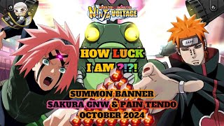 SUMMON BANNER PAIN TENDO amp SAKURA GNW BANNER OKT 2024  NxB NV [upl. by Silera]