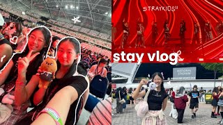 stay vlog🖤❤️‍🩹  straykids dominate concert in singapore skz freebies photobooth soundcheck [upl. by Joung831]