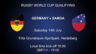 Rugby World Cup 2019 Qualifying PlayOff  Germany v Samoa [upl. by Ab]