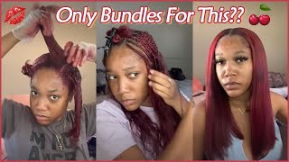 Elfinhair Review💝 Cheap Hair Bundles Sew In With Leave Out Thats Really Natural Looking [upl. by Htrag430]