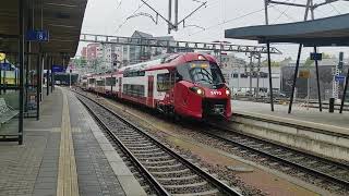 Arrival of the new CFL Coradia 2410 with its regional train from Diekirch to Luxembourg [upl. by Alilahk]