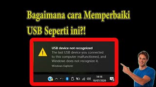 Cara Memperbaiki USB yang Rusak  USB Device Not Recognized [upl. by Falda]