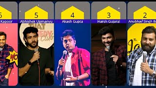 India Top 20 Most Popular Standup Comedians  comparison comparisonvideo datascience [upl. by Sawyor]