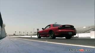 MotoIQ Project V8 RX7 Hits the 18th Mile at Irwindale [upl. by Thier]