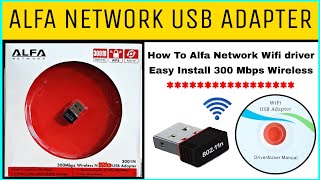 ALFA Network USB Adapter 80211n  How To Alfa Network Wifi driver Easy Install300Mbps Wireless Pico [upl. by Osnofedli858]