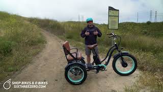 Fat Tire Electric Trike That Can Off Road Oh and Carry Passengers E Rickshaw for Paved amp Trails [upl. by Mathe245]