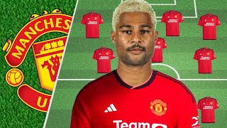 HOW SERGE GNABRY WILL FIT INTO MANCHESTER UNITED STARTING LINEUP AFTER JANUARY TRANSFER WINDOW 2024 [upl. by Mahala]