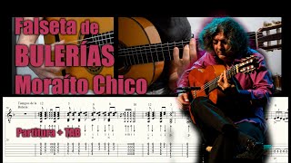 Falseta de BULERÍAS 12  MORAÍTO CHICO  Partitura  TAB PDF  Tempo Normal y Lento [upl. by Nywra]