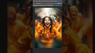 How to Create Spinning Blur Photo Effect in Photoshop shorts photoshop [upl. by Mlawsky]