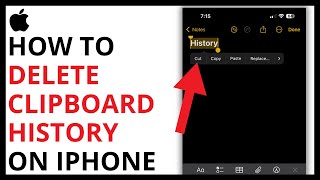 How to Delete Clipboard History on iPhone QUICK GUIDE [upl. by Auoy526]