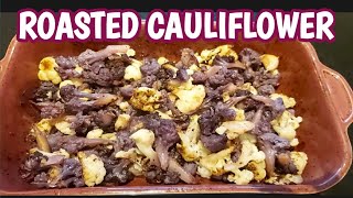 HOW TO MAKE ROASTED CAULIFLOWER  IYACHE amp MOM [upl. by Ever713]