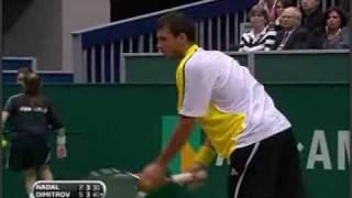 Grigor Dimitrov vs Nadal Awesome point [upl. by Bacon122]