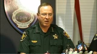 Fla sheriffs heated response to reporters question about gunfight comment [upl. by Filemon573]