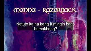 Razorback  Manna Karaoke  Instrumental [upl. by Ewens475]