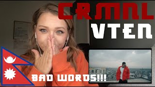 VTEN  CRMNL FEAT BOBBY BEATZ I REACTION VIDEO [upl. by Zosi776]