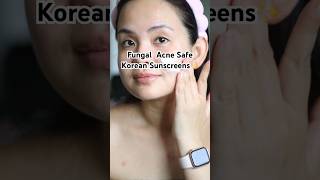 Is your sunscreen fungal acne safe koreanskincare selfcare skincare acne [upl. by Marijane]