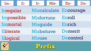 Prefix  175 Important words in English  Vocabulary  Prefixes  Formation of words Part  3 [upl. by Shirline]