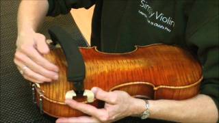 How to put a Shoulder Rest on a Violin [upl. by Ylekalb]