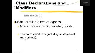 Java Access Modifiers Method OverloadingOverriding [upl. by Adnolohs]