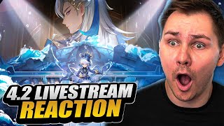 42 LIVESTREAM REACTION BEST UPDATE YET  Genshin Impact [upl. by Forkey]