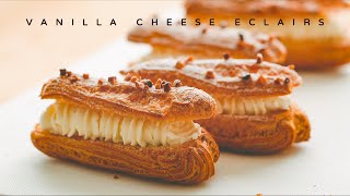 Vanilla Cheese Eclairs Recipe｜Ohyoo Cooking [upl. by Ahgiel472]