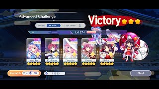 Touhou LostWord  Advanced Challenge Kanako 3 Turns ▾38sp [upl. by Porty83]