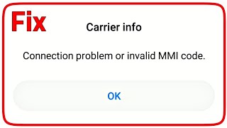 How To Fix Connection Problem Or Invalid MMI Code Error In Xiaomi Redmi Phone [upl. by Gregorio]