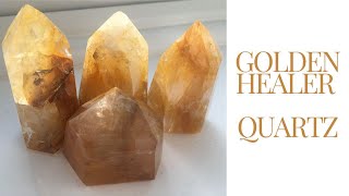 Golden Healer Quartz Crystal Hematoid Quartz Meaning Properties Benefits [upl. by Alaekim896]