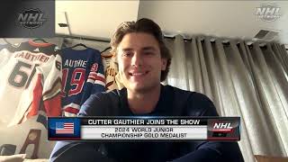 Cutter Gauthier Talks Upcoming Season [upl. by Mehalick220]