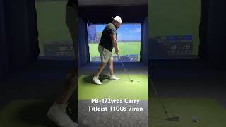 Golf Swing Analysis 7iron titleist titleistt100s golfswing golf golfswinganalysis gpodgolf [upl. by Itsuj736]