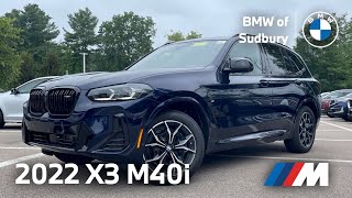 2022 BMW X3 M40i LCI  Whats New  Video Walkaround Tanzanite Blue [upl. by Fleta]