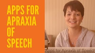 APPS FOR APRAXIA OF SPEECH [upl. by Rhona]