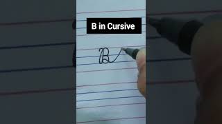 How to write Capital B and Small b in Cursive writing englishwriting cursivekaisesikhe cursive [upl. by Poole510]