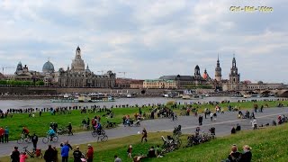 Die Flottenparade der sächsischen Dampfschifffahrt in Dresden [upl. by Jerol]