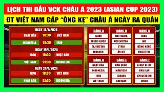 Lịch Thi Đấu VCK Châu Á 2023 Asian Cup 2023  Đội Tuyển Việt Nam Gặp quotÔng Kẹquot Châu Á Ngày Ra quân [upl. by Evatsug]