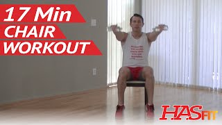 17 Min Chair Exercises for Seniors amp Beginners  HASfit Senior Exercises for the Elderly Workout [upl. by Hulbert900]