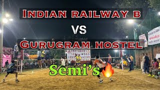 Semis Indian Railway B Vs Gurugram Hostel 🔥 All 🇮🇳 Open 🏐 Tournament 2024 [upl. by Mano]