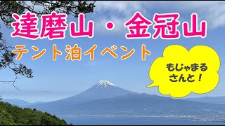 関東低山 達磨山と金冠山～もじゃまるさんのテント泊イベント [upl. by Plotkin]