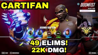 49 Elims THE BEST DOOMFIST CARTIFAN  KINGS ROW  World of Warcraft X Overwatch 2 [upl. by Ruben877]