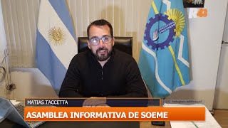 ASAMBLEA INFORMATIVA DE SOEME [upl. by Aeiram]