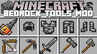 Minecraft BEDROCK TOOLS  BEDROCK ARMOR MOD Minecraft Mods [upl. by Ingamar]