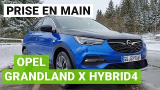 Prise en main Opel Grandland X Hybrid4  un SUV rechargeable éclectique [upl. by Reilly]