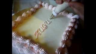 Come scrivere sulle torte How to write on cakes by ItalianCakes [upl. by Ninette933]