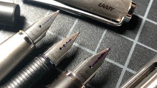 What Size Lamy Fountain Pen Nib Should I Buy With Writing Comparison [upl. by Retnyw]