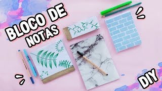 COMO FAZER CADERNOS E BLOCOS DE NOTAS  4 IDEIAS [upl. by Arimahs]