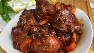 GRENADIAN STEW CHICKEN  BROWN STEW CHICKEN RECIPE [upl. by Esinnej888]