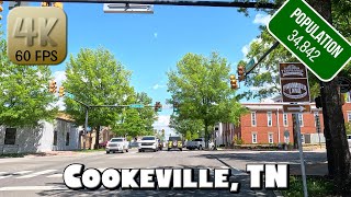 Driving Around Small Town Cookeville TN in 4k Video [upl. by Cuttler]